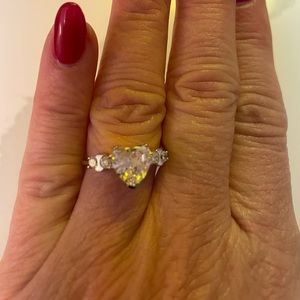 Cubic zirconia heart shaped size 6 #Poshmark